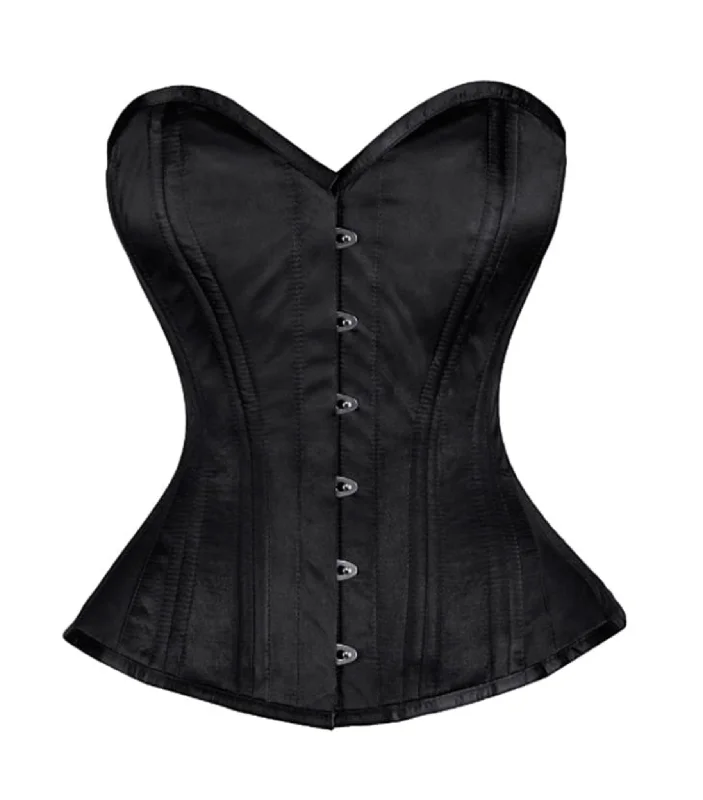 BlackAuthentic Steel Boned Waist Training Overbust Corset