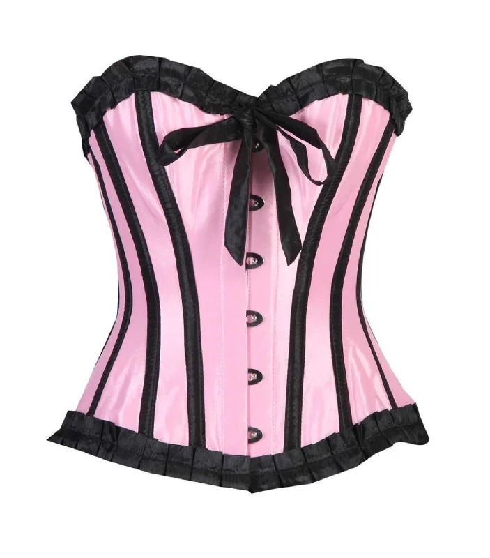 Quintella Black Satin Authentic Overbust Corset