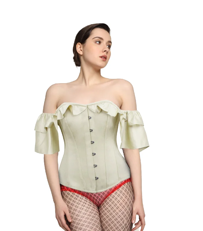 Ivory Satin Overbust Corset