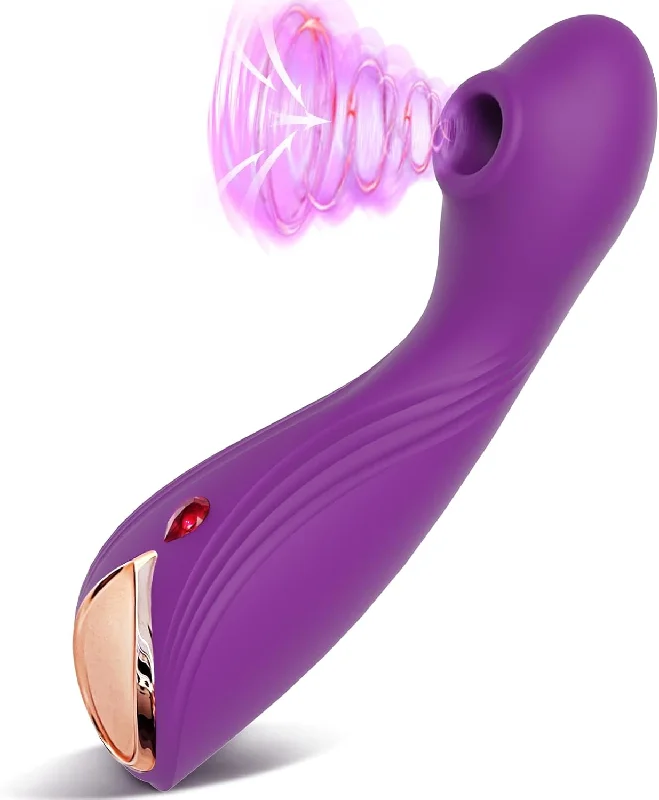 2 in 1 Thrill Clitoral 9 Sucking Modes Vibrator for Quick Orgasm