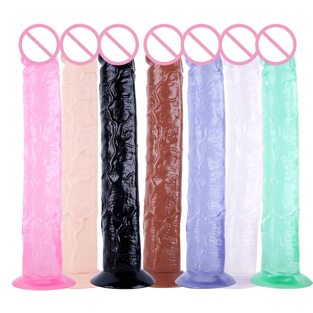 7 Color Realistic Dildo Toy for Adult Strapon Dildo Huge Dildo for Anal Sex Toys for Women Soft Penis Sextoys Suction Cup Dildo