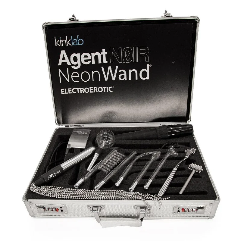 KinkLab Agent Noir™ Neon Wand Electrosex Kit