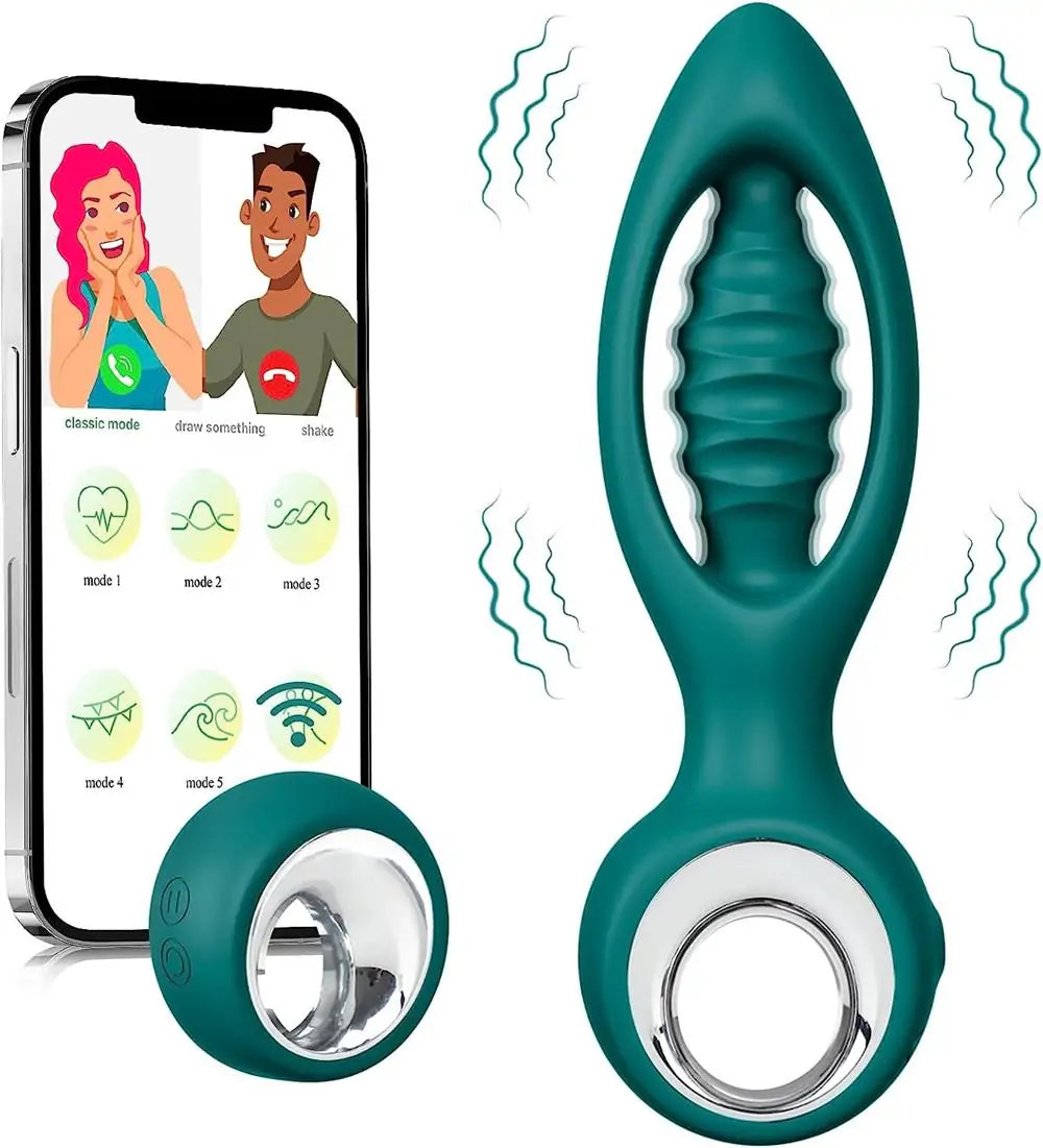 APP & Remote Control Vibrating Rimming Butt Plug