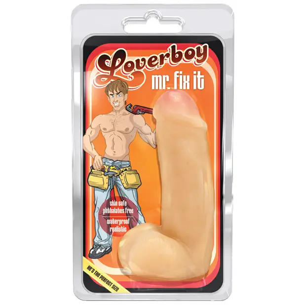 Blush Loverboy Mr. Fix It Realistic 7 in. Dildo with Balls & Suction Cup Beige