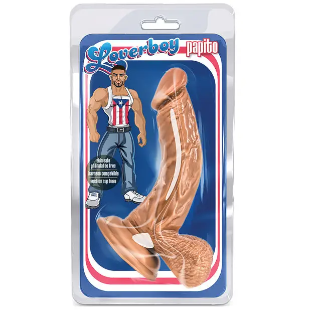 Blush Loverboy Papito Realistic 6.5 in. Dildo with Balls & Suction Cup Tan