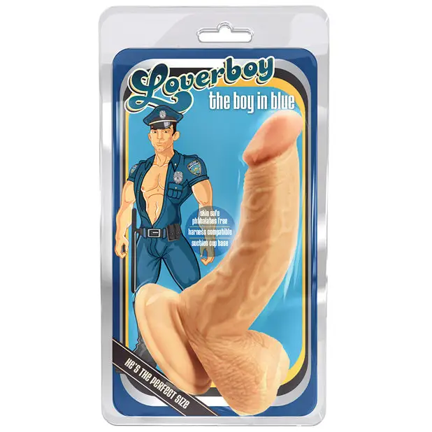 Blush Loverboy The Boy in Blue Realistic 6.5 in. Dildo with Balls & Suction Cup Beige