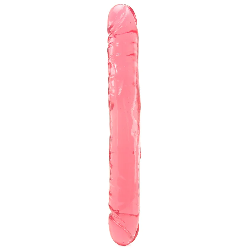 Crystal Jellies 12 Inch Double Dong in Pink