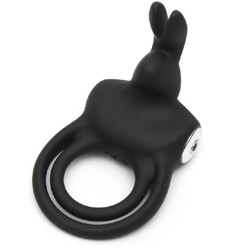 Happy Rabbit Stimulating USB Rechargeable Cock Ring Black from Love Honey