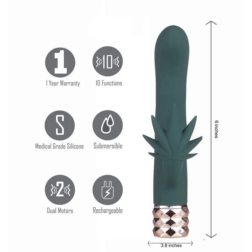 Kusha 10 Function Rechargeable Silicone Cannabis Rabbit