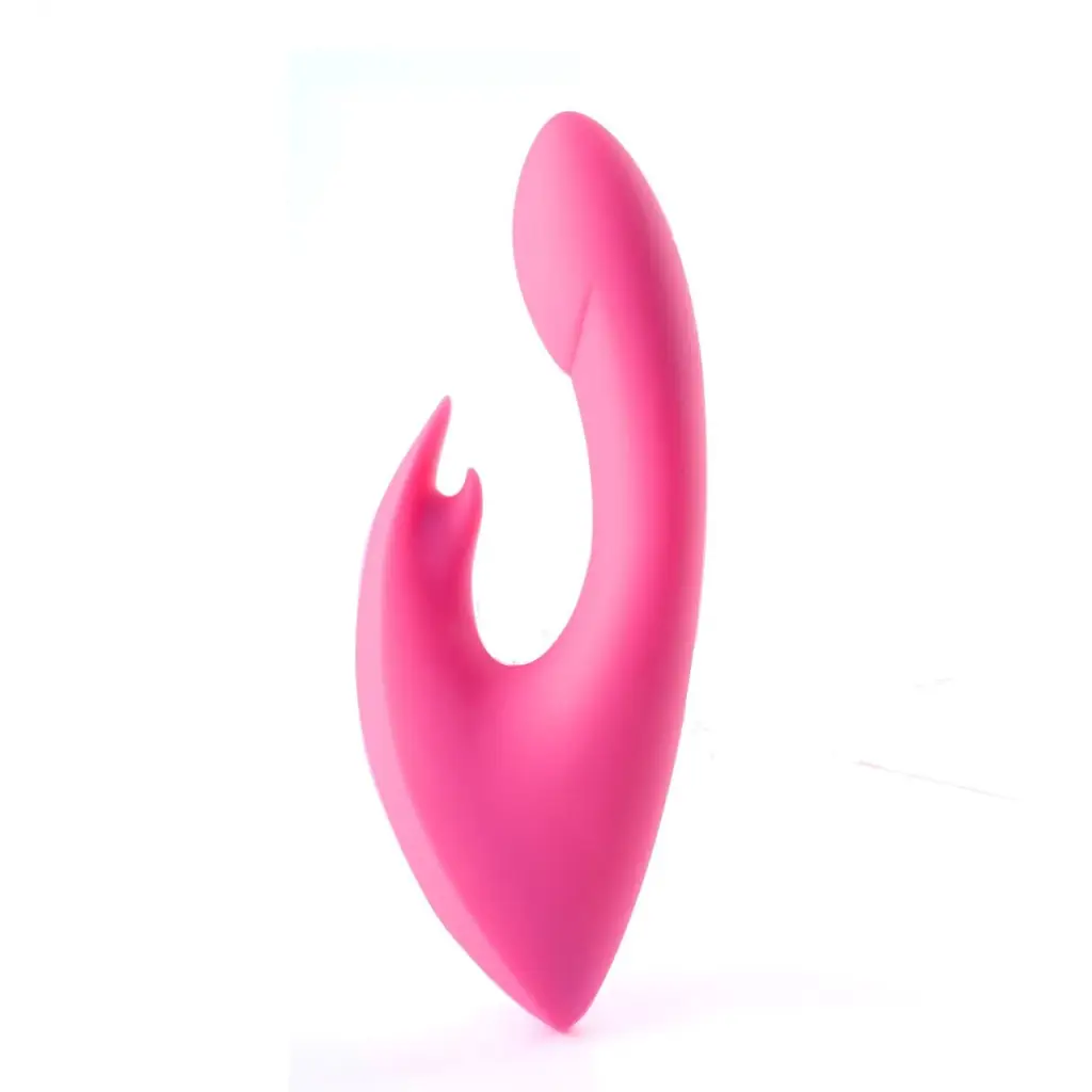 Leah Rechargeable Silicone Rabbit Massager Neon Pink