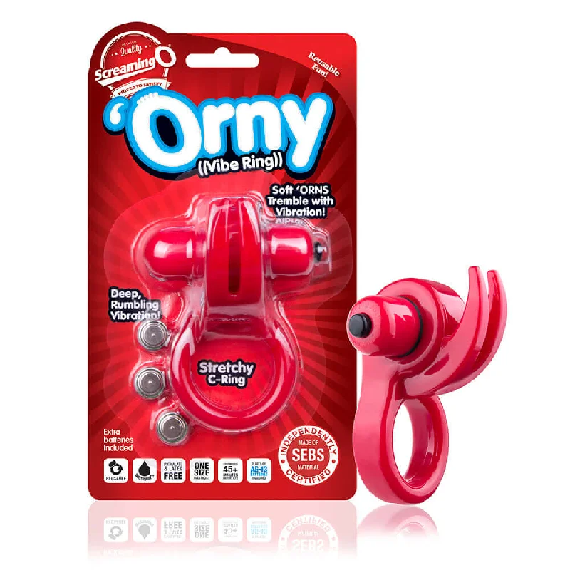 Screaming O Orny Vibe Ring Red | Powerful Couples Vibrating Cock Ring