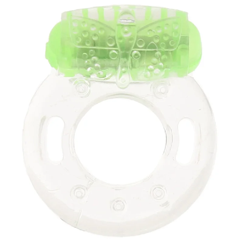 Play With Me Arouser Vibrating C-Ring in Green