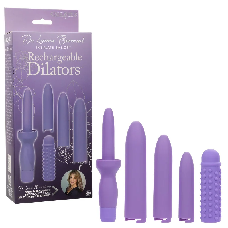 Rechargeable Dilators Set of 4 Locking Sizes Plus Sleeve