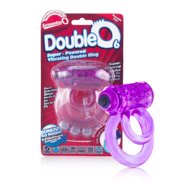 Screaming O Double O 6 Purple Vibrating Cock Ring