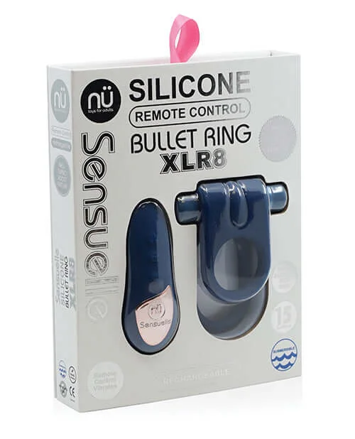 Experience Turbo-Charged Pleasure with NU Sensuelle Silicone Ring with Remote Control XLR8