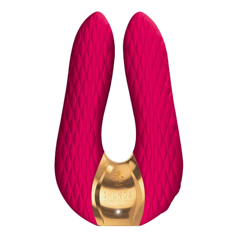 Shunga Aiko Intimate Massager Raspberry Dual Vibrator