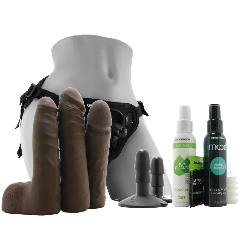 ULTRASKYN Vac-U-Lock Harness Set in Chocolate