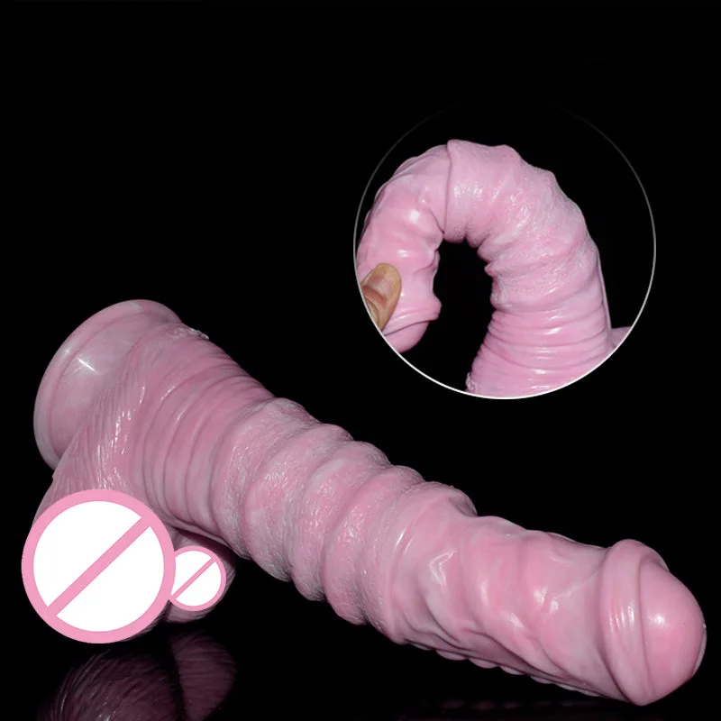 Liquid Silicone Soft Huge Pink Dildo