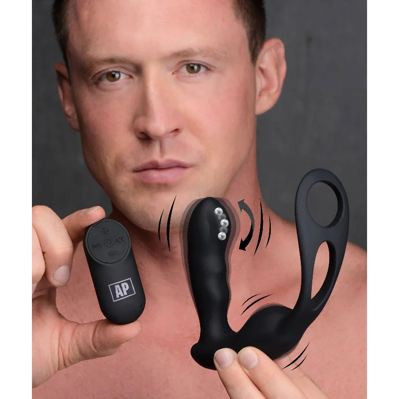 7X P-STRAP Milker Vibrating Prostate Stim w- Cock & Ball Harness