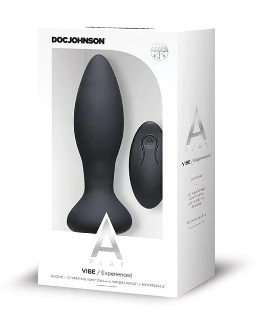 A Play Rechargeable Silicone Experienced Anal Plug with Remote