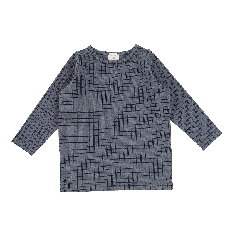 Analogie Checked Tee - Blue