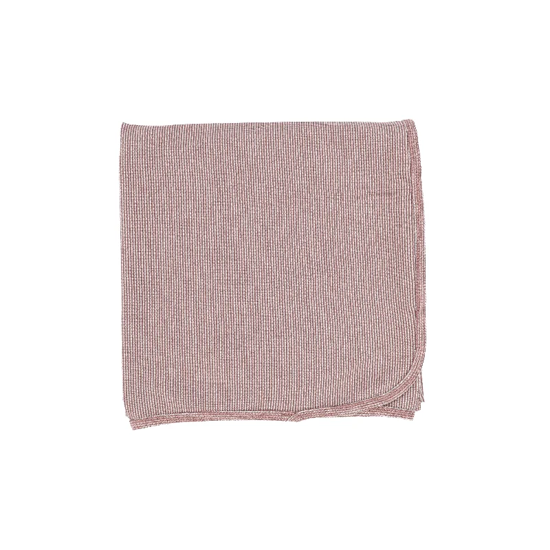 Analogie Stitch Blanket - Mauve/White