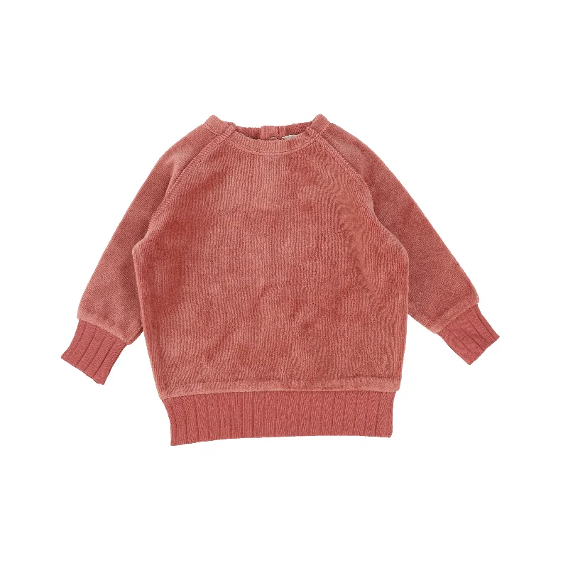 Analogie Velour Sweater - Sunset Rose AW20