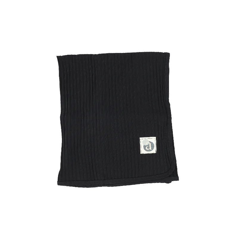 Analogie Wide Rib Blanket - Black AW20