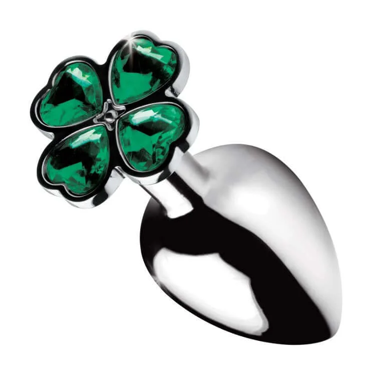 Booty Sparks Lucky Clover Gem Anal Plug Small | Petite and Pleasurable Metal Plug