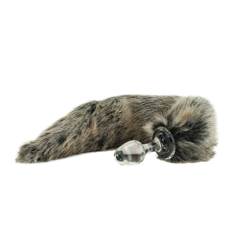 Crystal Delights Minx Tail Plug - Grey Wolf