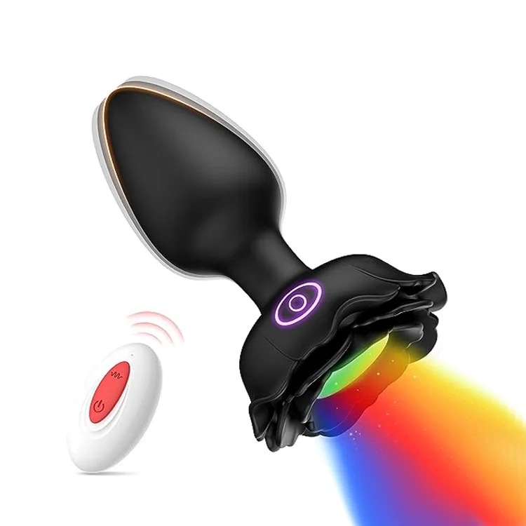 Color-Changing LED Butt Plug with Sensational Vibration