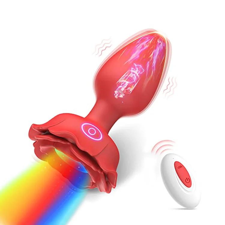 Vibrating LED Butt Plug with Multiple Modes