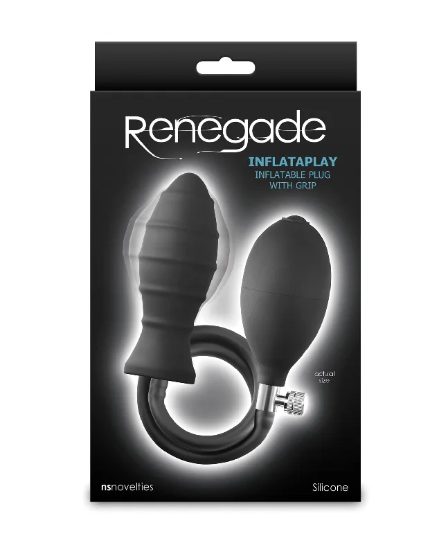 Renegade InflataPlay Inflatable Anal Plug - Black