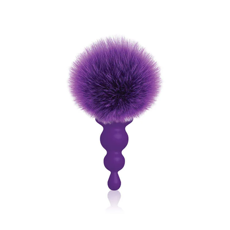 The Nines Cottontails Bunny Tail Butt Plug Beaded Purple