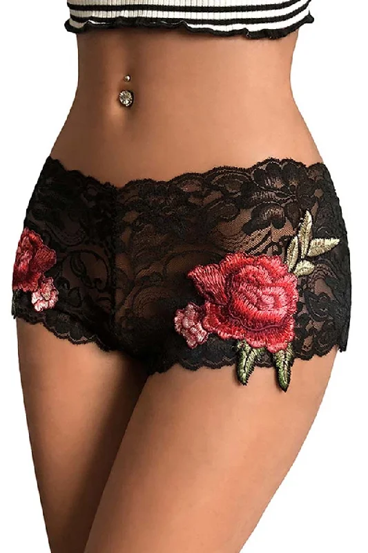 Honeysx Lace Floral Embroidery Panty