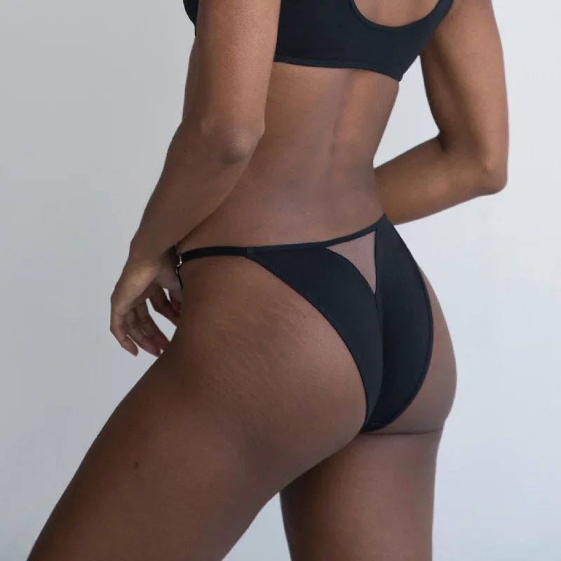 +Monique Morin Core Mesh Bikini in Black